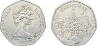 Isle of Man 50 Pence Isle of Man British dependency 1982 PM 50 Pence - Elizabeth II (Christmas) Copper-nickel 13.54g UNC KM 102 Schön 113 -
