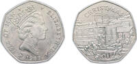 Isle of Man 50 Pence Isle of Man British dependency 1989 PM 50 Pence - Elizabeth II (Christmas) Copper-nickel 13.57g UNC KM 259 -