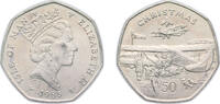 Isle of Man 50 Pence Isle of Man British dependency 1985 PM 50 Pence - Elizabeth II (Christmas) Copper-nickel 13.49g UNC KM 158 Schön 205 -