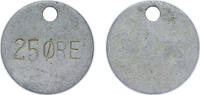 Norway NULL Norway ND Token - 25 Ore Aluminum 3.91g XF -