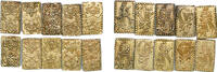 Japan 1860 -1868 2 Bu Manen Nibukin LOT 10 (ASK PRICE FOR LARGE LOT ) Gold (A XF