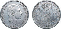 Philippines 50 Centimos Philippines 1882 50 Centimos - Alfonso XII Silver (.835) Manila Mint (1885666) 12.98g VF KM 150 -