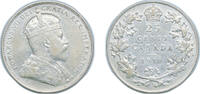 Canada 25 Cents Canada Commonwealth 1910 25 Cents - Edward VII Silver (.925) (.925 silver .075 copper) (3577569) 5.8g XF KM 11a -