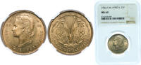 French West Africa 25 Francs French West Africa 1956 25 Francs Aluminium bronze (20000000) 8g NGC MS 63 KM 7 Lec 18 Schön 7 -