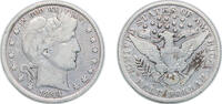 United States ½ Dollar United States Federal republic 1894 ½ Dollar Barber Half Dollar Silver (.900) (.100 copper) Philadelphia Mint (1148000) 12.3g -