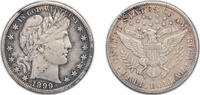 United States ½ Dollar United States Federal republic 1899 S ½ Dollar Barber Half Dollar Silver (.900) (.100 copper) San Francisco Mint (1686411) 12. -