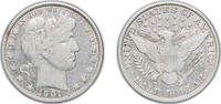 United States ½ Dollar United States Federal republic 1901 O ½ Dollar Barber Half Dollar Silver (.900) (.100 copper) New Orleans Mint (1124000) 12.4g -