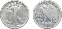 United States ½ Dollar United States Federal republic 1918 S ½ Dollar Walking Liberty Half Dollar Silver (.900) (10300000) 12.06g F KM 142 Schön 136 -