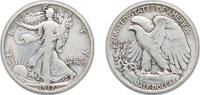 United States ½ Dollar United States Federal republic 1917 D ½ Dollar Walking Liberty Half Dollar Silver (.900) Denver Mint (1900000) 12.4g VF KM 142 -