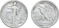 United States ½ Dollar United States Federal republic 1921 ½ Dollar Walking Liberty Half Dollar Silver (.900) (246000) 12.3g VF KM 142 Schön 136 -