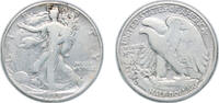 United States ½ Dollar United States Federal republic 1938 D ½ Dollar Walking Liberty Half Dollar Silver (.900) Denver Mint (491600) 12.2g VF KM 142 -