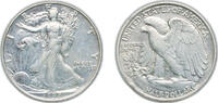 United States ½ Dollar United States Federal republic 1938 ½ Dollar Walking Liberty Half Dollar Silver (.900) (4100000) 12.5g XF KM 142 Schön 136 -