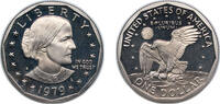 United States 1 Dollar United States Federal republic 1979 S 1 Dollar Susan B. Anthony Dollar Copper-nickel clad copper 8.1g PF KM 207 Schön 208 -