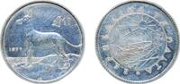 Malta 1 Pound Malta Republic 1977 1 Lira (Maltese Hunting Dog) Silver (.925) (66000) 5.64g UNC Cleaned KM 45 -