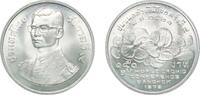 Thailand 150 Bahts Thailand 2521 (1978) 150 Baht - Rama IX (World Orchid Conference) Silver (.925) (30000) 22.14g UNC Y 123 -