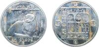 Hungary 200 Forint Hungary People's Republic 1985 BP. 200 Forint (Otter) Silver (.640) (13000) 15.96g UNC KM 643 Schön 145 Adamo EM87 -