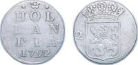 Netherlands 2 Stuivers Dutch Republic Province of Holland 1792 2 Stuivers Silver (.583) 1.37g VF KM 48 Ver 56.4 -