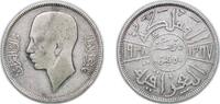 Iraq 50 Fils Iraq 1357 1 Dirham / 50 Fils - Ghazi I Silver (.500) (5300000) 9g VF KM 104 Schön 12 -