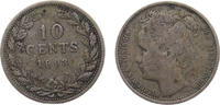 Netherlands 10 Cents Netherlands Kingdom Wilhelmina 1903 10 Cents 1.4g -