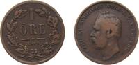 Sweden 1 Öre Riksmynt Sweden Kingdom 1861 1 Öre - Carl XV Bronze (300170) 2.8g VF KM 705 -