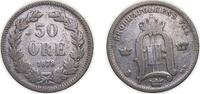 Sweden 50 Öre Sweden Kingdom 1878 EB 50 Öre - Oscar II Silver (.600) Stockholm Mint (318588) 5g VF KM 740 -