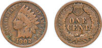 United States 1 Cent United States Federal republic 1902 1 Cent Indian Head Cent Bronze (.950 copper, .050 tin and zinc) (87374704) 3.11g VF KM 90a -