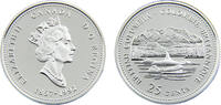 Canada 25 Cents Canada Commonwealth Elizabeth II 1992 25 Cents British Columbia -