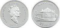 Canada 25 Cents Canada Commonwealth Elizabeth II 1992 25 Cents Manitoba -
