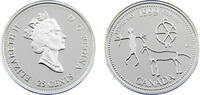 Canada 25 Cents Canada Commonwealth Elizabeth II 1999 25 Cents February -