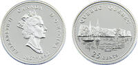 Canada 25 Cents Canada Commonwealth Elizabeth II 1992 25 Cents Quebec -