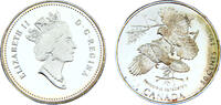 Canada 50 Cents Canada Commonwealth Elizabeth II 1995 50 Cents Birds of Canada Series, Gray Jays -