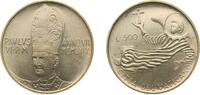 Vatican City 500 Lire Vatican City City State 1969 500 Lire - Paul VI Silver (.835) Rome Mint (110000) 11g UNC KM 115 -