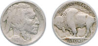 United States 5 Cents United States Federal republic 1917 5 Cents Buffalo Nickel (flat ground) Copper-nickel (51424019) 5g VF KM 134 Schön 132 -