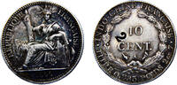 French Indochina 10 Centimes French Indochina French colony 1899 A 10 Centimes Third Republic, Chopmark “2” -