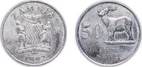Zambia 50 Ngwee 1992 Zambia Republic 1992 50 Ngwee Nickel plated steel 3... 5,50 EUR Differenzbesteuert nach §25a UStG zzgl. 10,00 EUR Versand