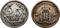 Sweden 25 Öre Sweden Kingdom Oscar II 1905 EB 25 Öre large letters -