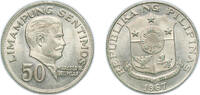 Philippines 50 Sentimos 1967 Philippines Republic 1967 50 Sentimos Nicke... 4,40 EUR Differenzbesteuert nach §25a UStG zzgl. 10,00 EUR Versand