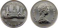 Canada 1 Dollar Canada Commonwealth Elizabeth II 1980 1 Dollar 2nd portrait -