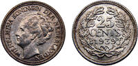 Netherlands 25 Cents Netherlands Kingdom Wilhelmina 1939 25 Cents -