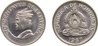 Honduras 20 Centavos Honduras Republic 1967 20 Centavos Copper-nickel (12000000) 2.2g AU KM 79 Schön 30 -