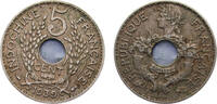 French Indochina 5 Centimes French Indochina French colony 1939 5 Centimes Third Republic 4.1g -