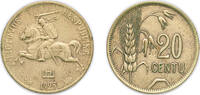 Lithuania 20 Centų Lithuania Republic 1925 20 Centų Aluminium bronze (8000000) 3.92g XF KM 74 -