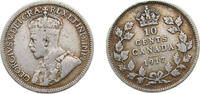 Canada 10 Cents Canada Commonwealth 1917 10 Cents - George V Silver (.925) (.925 silver .075 copper) Royal Canadian mint (Ottawa) (5011988) 2.32 -