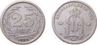Sweden 25 Öre Sweden Kingdom 1899 EB 25 Öre - Oscar II (large letters) Silver (.600) (1458479) 2.42g VF KM 739 Schön 5 -