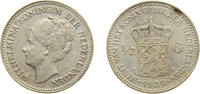 Netherlands ½ Gulden Netherlands Kingdom 1929 ½ Gulden - Wilhelmina Silver (.720) Utrecht Mint (9500000) 5g XF KM 160 -