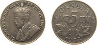 Canada 5 Cents Canada Commonwealth 1933 5 Cents - George V Nickel Ottawa Mint (2597867) 4.54g XF KM 29 Schön 28 -