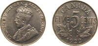 Canada 5 Cents Canada Commonwealth 1922 5 Cents - George V Nickel Ottawa Mint (4763186) 4.54g AU KM 29 Schön 28 -