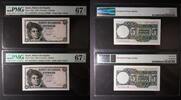 SPAIN 5 PESETAS BANK OF SPAIN - MADRID. Consecutive EXCEPCIONAL PAIR. Serie A. Mans Head. -