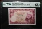 SPAIN 50 PESETAS BANK OF SPAIN - MADRID. Serie B. S. Rusinol. -