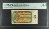 SPAIN 5 PESETAS BANK OF SPAIN - BURGOS. Serie D. -